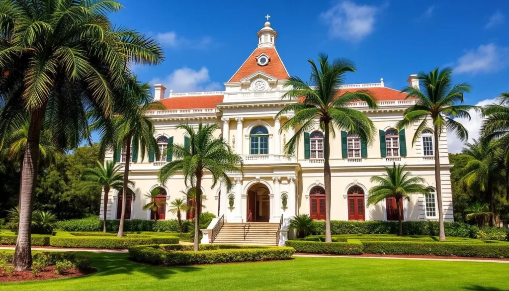 Flagler Museum (Whitehall) grand exterior in Palm Beach Flagler Museum (Whitehall) grand exterior in Palm Beach