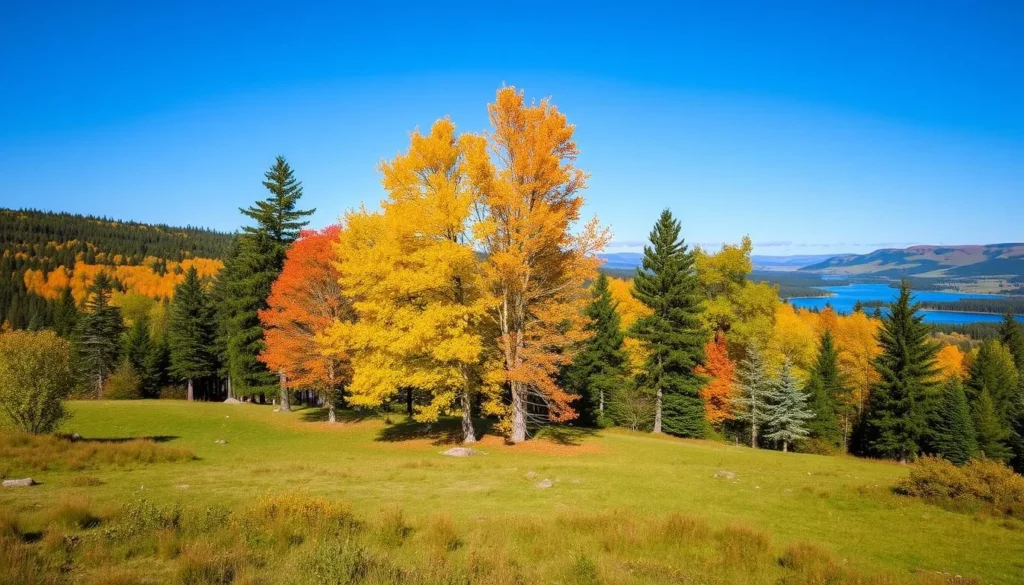 Generate an image of Ängsö National Park's scenic landscape with meadows and trees.