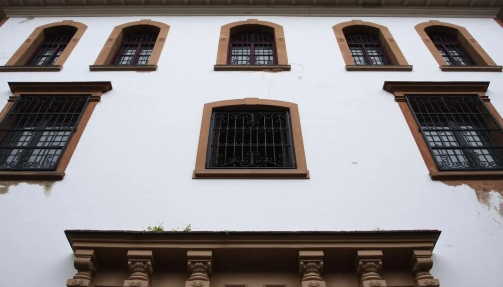 Generate an image of Casa de las Ventanas de Hierro in Coro, Venezuela