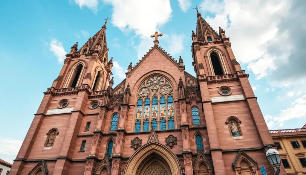 Generate an image of Catedral de Maturín, showcasing its stunning architecture and beautiful stained glass.