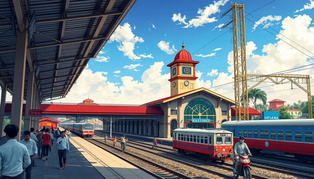 Generate an image of Gaya Junction Railway Station