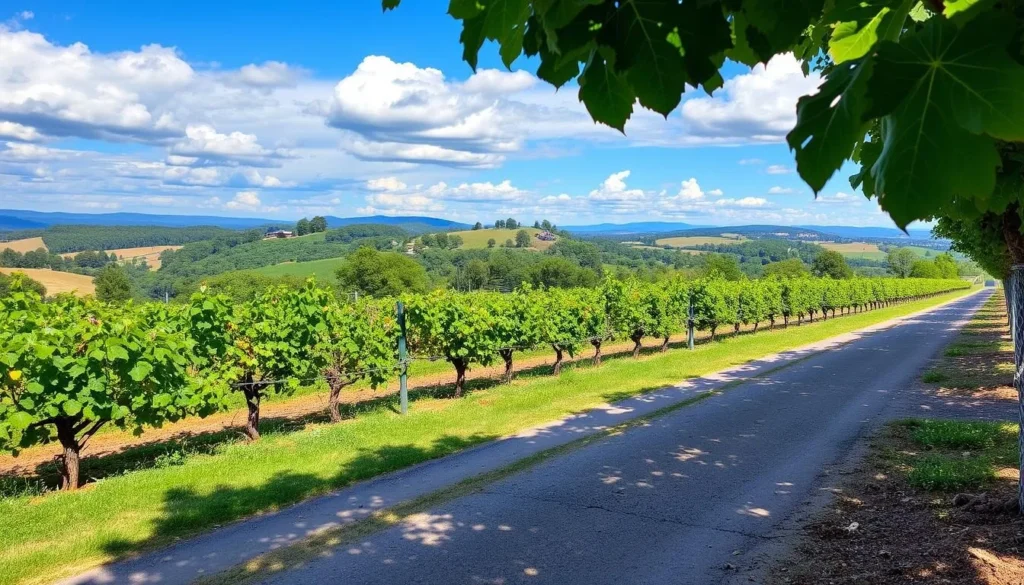 Generate an image of Hermann J. Wiemer Vineyard's vineyard.