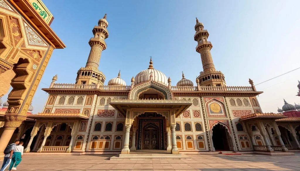 Generate an image of Khwaja Banda Nawaz Dargah, highlighting its Sufi shrine and architectural beauty.
