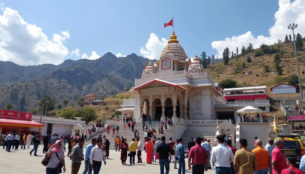 Generate an image of Mata Vaishno Devi Temple in Pimpri