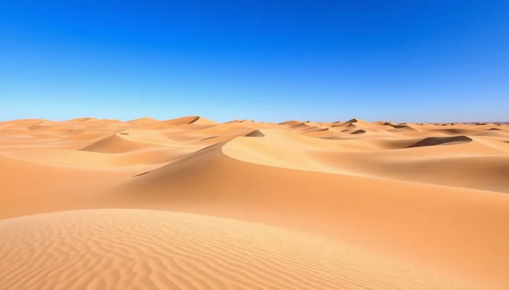 Generate an image of Médanos de Coro National Park's vast sand dunes.