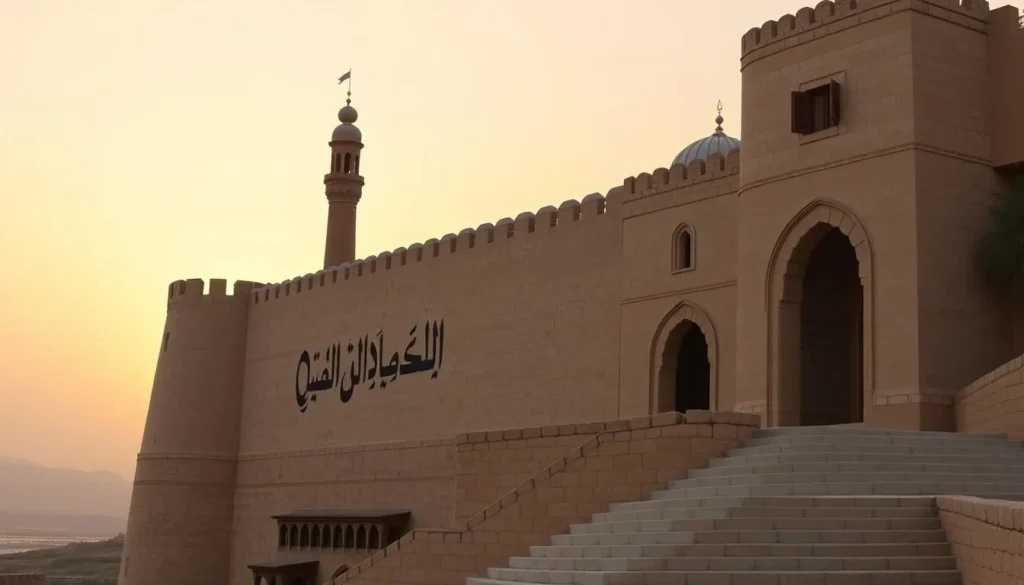 Generate an image of Qasr Ibrahim fortress in Hufuf, Saudi Arabia, highlighting its Ottoman-era architecture.