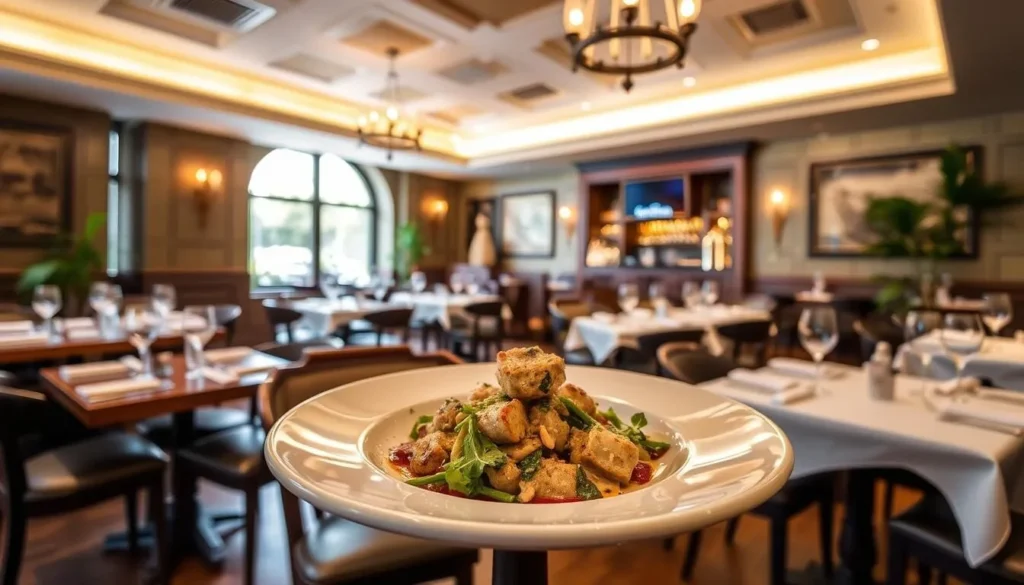 Generate an image of San Lorenzo Italian restaurant in Washington DC, showcasing their truffle-infused dishes.
