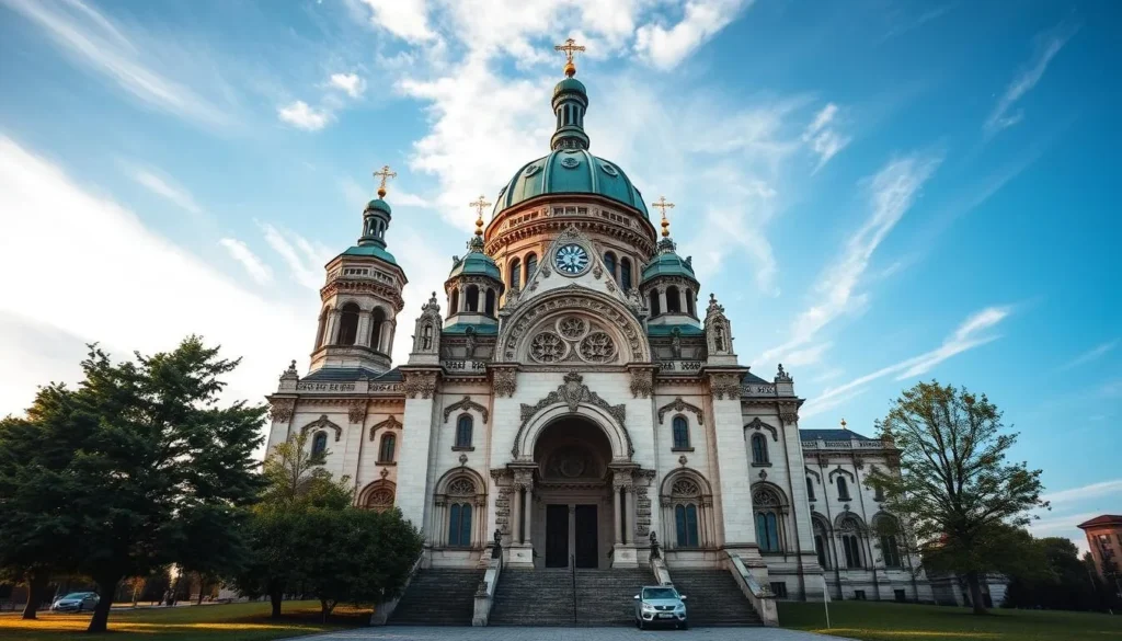 Generate an image of Šiauliai Cathedral, showcasing its architectural beauty.