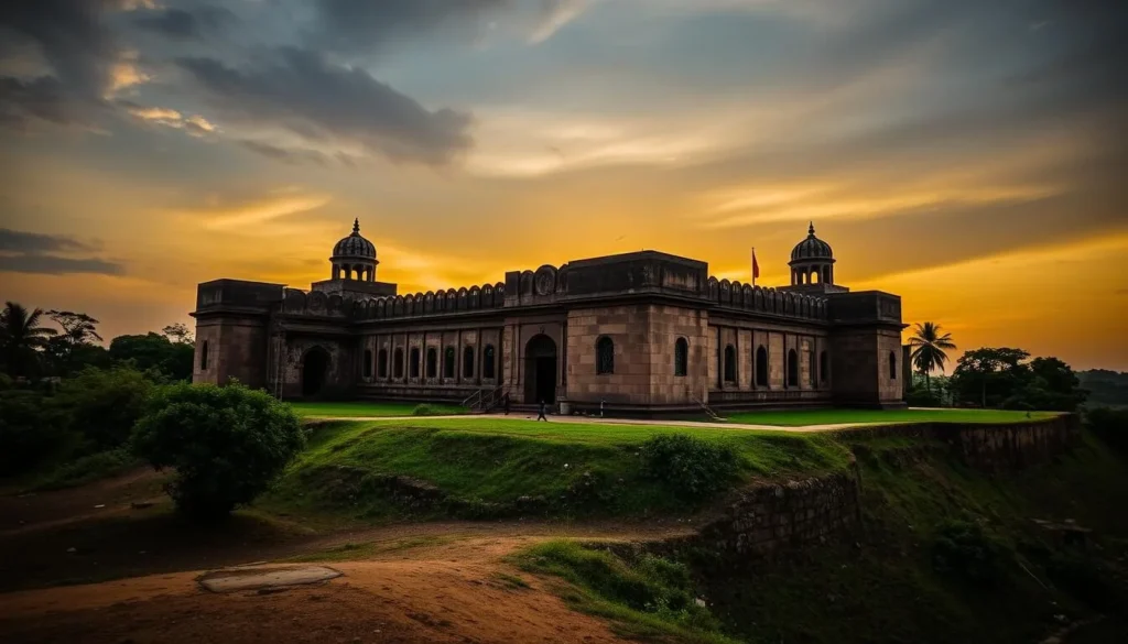 Generate an image of Sultan Battery, a historical fortification in Mangaluru.