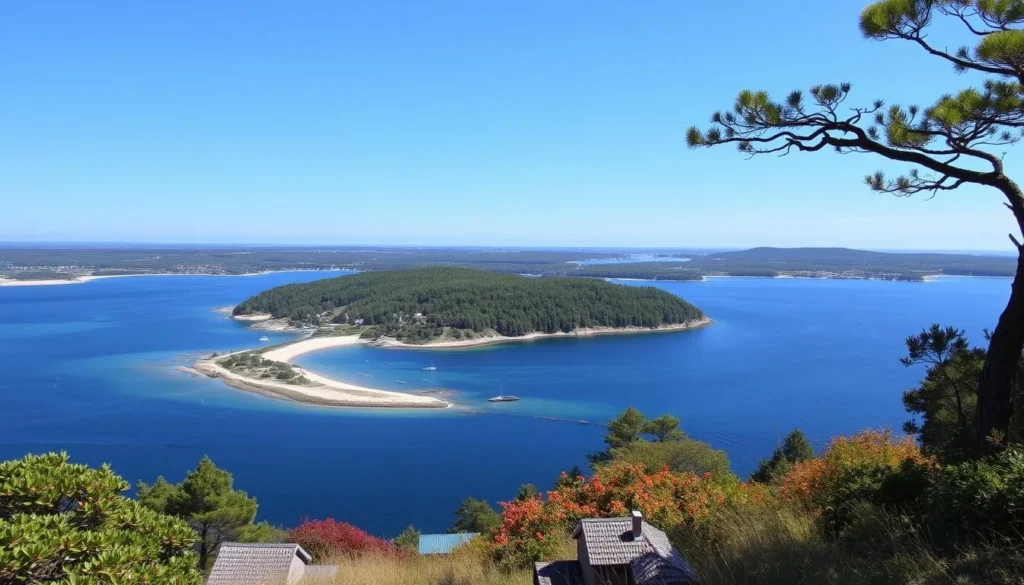 Generate an image of Tjärö Island in Blekinge, Sweden, highlighting its beautiful beaches and scenic hiking trails.