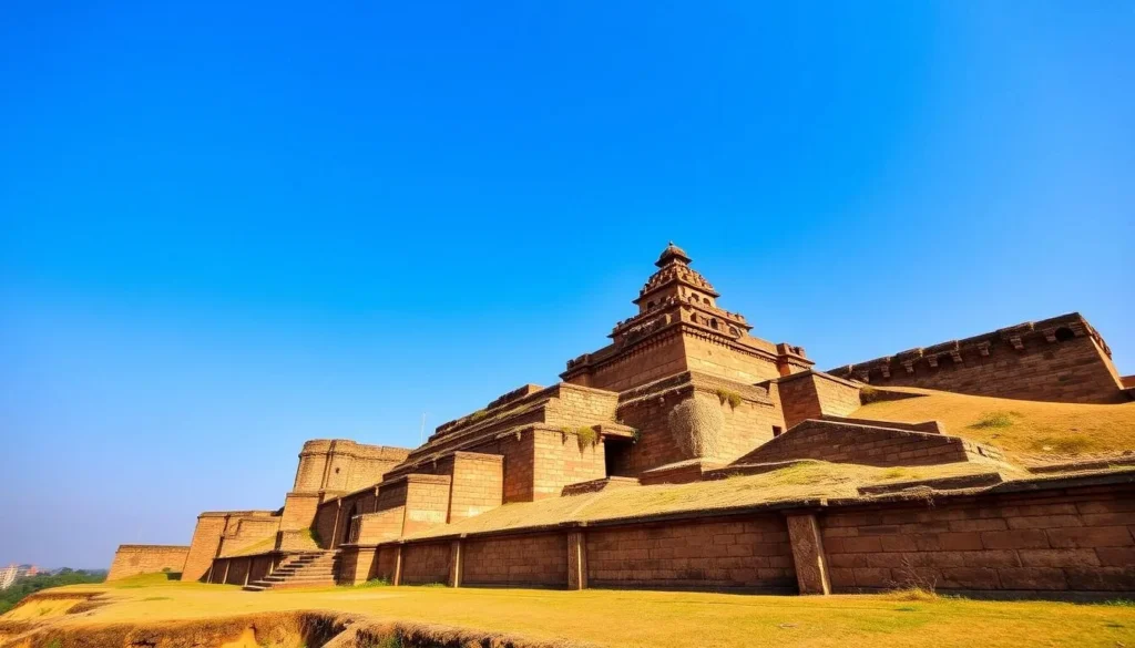 Generate an image of Venkatagiri Fort, an 18th-century structure that served as the stronghold of the Venkatagiri zamindars.