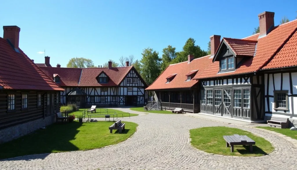 Generate an image of Wadköping Open-Air Museum