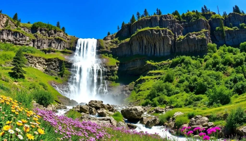 Generate an image of Whitegoat Falls.