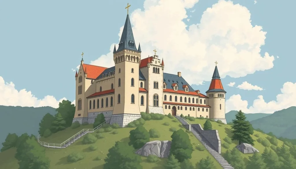 Generate an image of Zvíkov Castle's Gothic architecture.