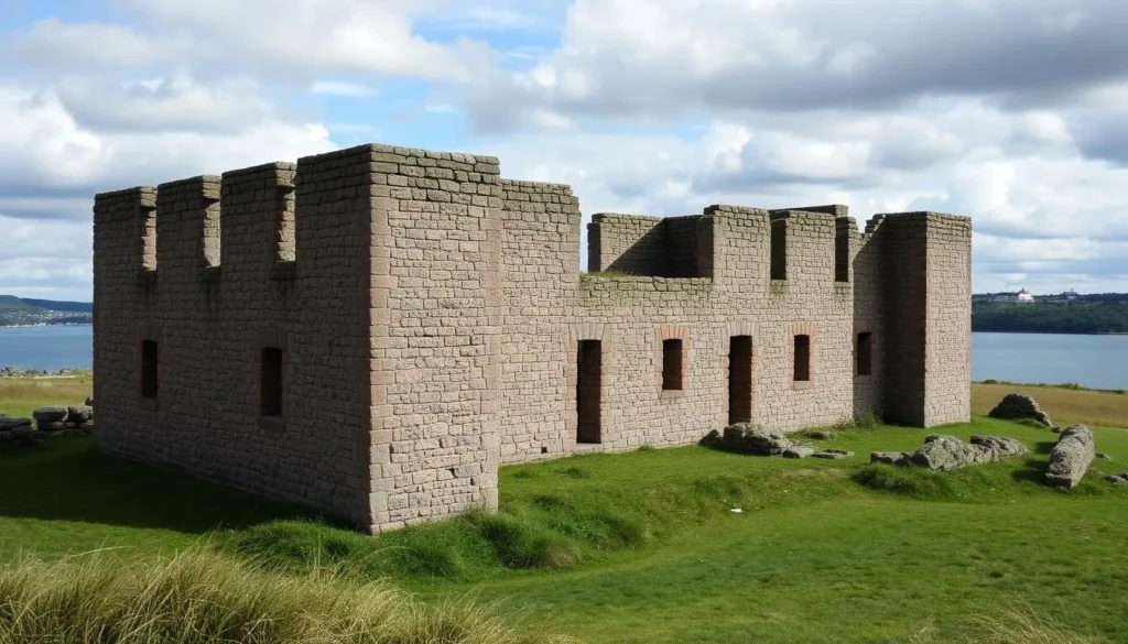 Generate an image of the Bomarsund Fortress Ruins in the Åland Islands.