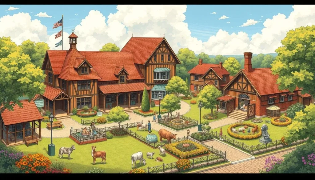 Generate an image of the Delaware Agricultural Museum and Village
