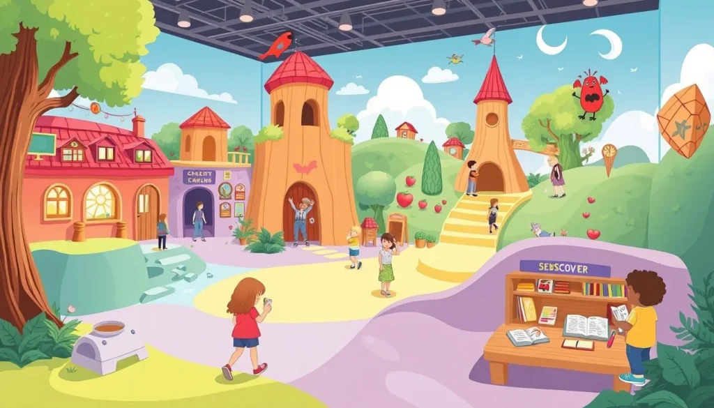 Generate an image of the Discover Children's Story Centre's interactive Story Worlds.