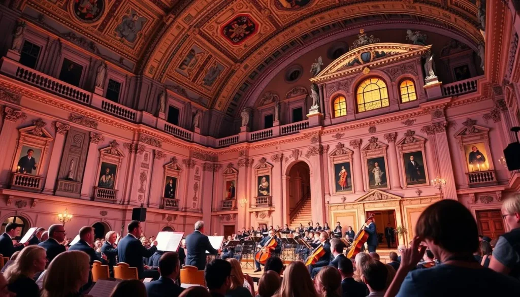 Generate an image of the Dvořák Prague Festival at the Municipal House