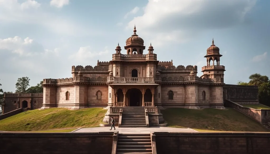 Generate an image of the Gulbarga Fort, showcasing its architectural grandeur.