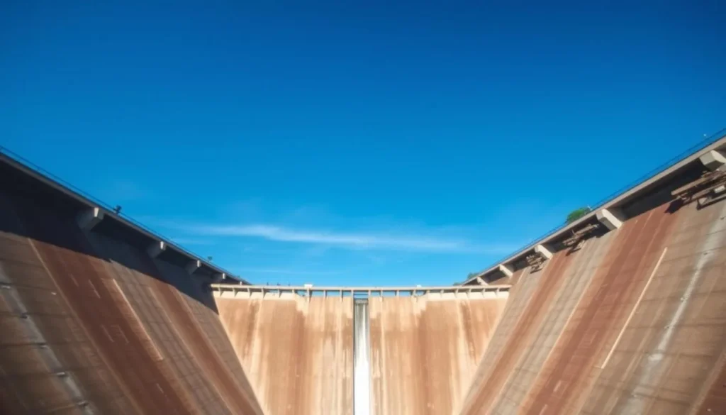 Generate an image of the Itaipu Dam on the border between Brazil and Paraguay