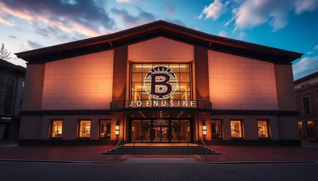 Generate an image of the Joensuu City Theatre's building or a scene from one of its performances.