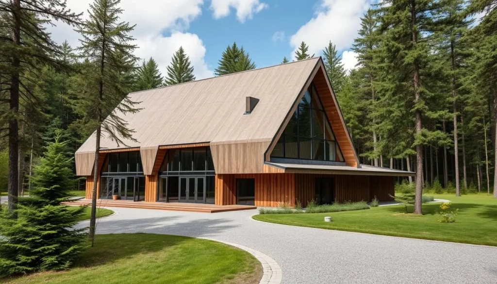 Generate an image of the Lusto Finnish Forest Museum exterior