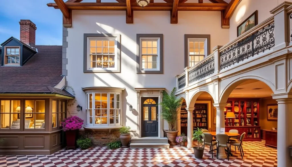 Generate an image of the Museum of the Home's Grade I-listed building with its beautifully restored interior.