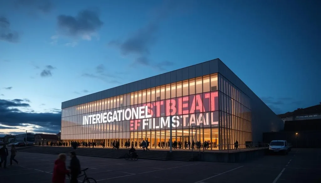 Generate an image of the Norwegian International Film Festival venue in Haugesund.
