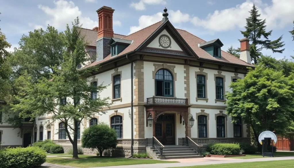 Generate an image of the Ottendorfer House and Library, highlighting its architectural beauty and cultural significance.