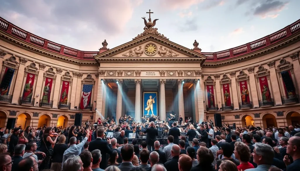 Generate an image of the Prague Spring International Music Festival at the Rudolfinum