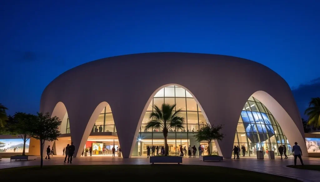 Generate an image of the Regional Science Center in Warangal, showcasing its modern architecture and engaging exhibits. Generate an image of the Regional Science Center in Warangal, showcasing its modern architecture and engaging exhibits.