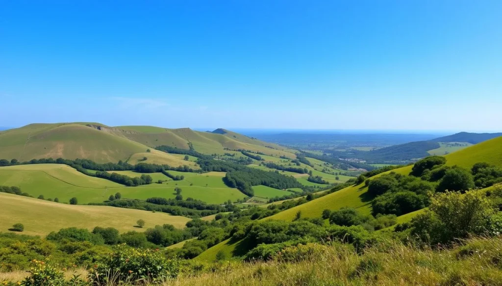 Generate an image of the South Downs National Park landscape