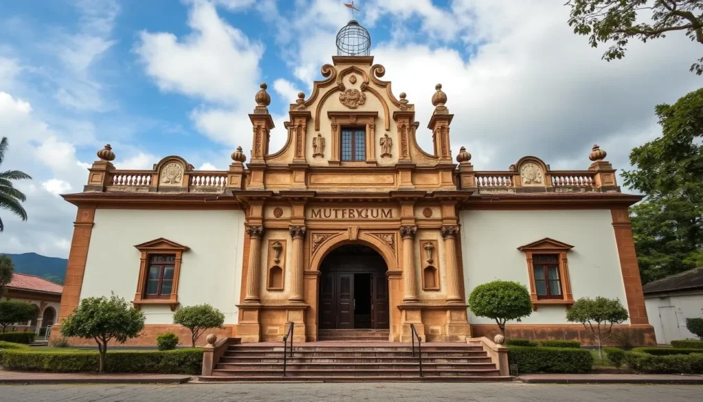 Generate an image of the Tacuarembo Museum's facade, showcasing its colonial architecture.