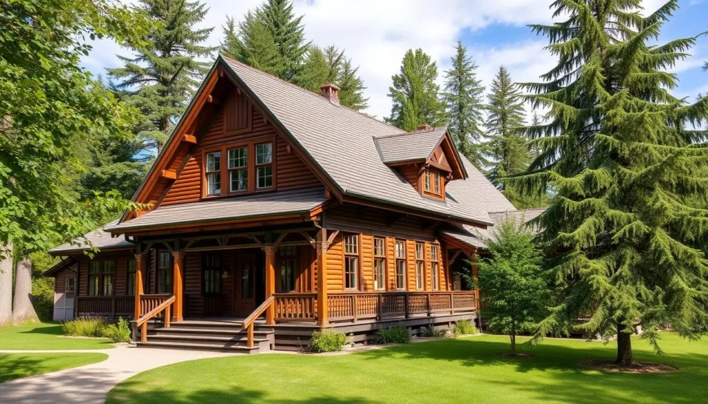 Generate an image of the Thomas Mann Memorial Museum in Nida, Lithuania, showcasing its charming wooden architecture.