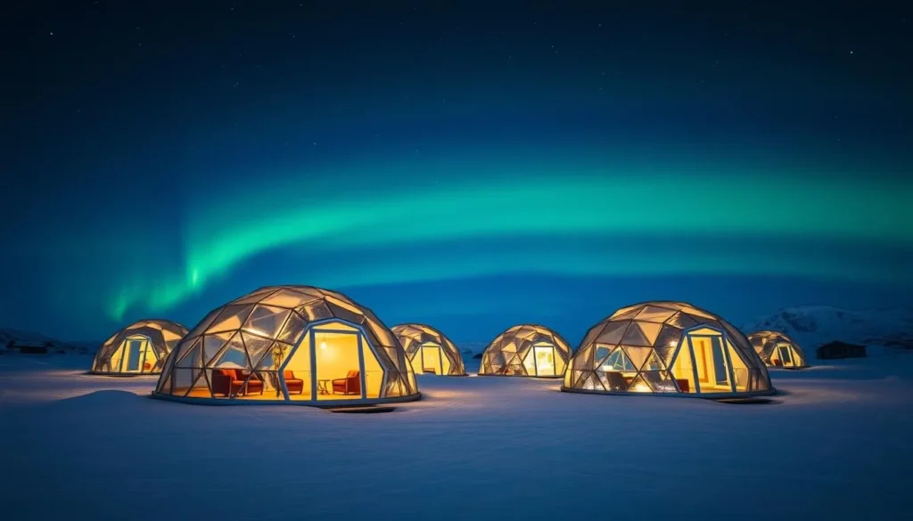 Glass Igloos in Tromsø, Norway