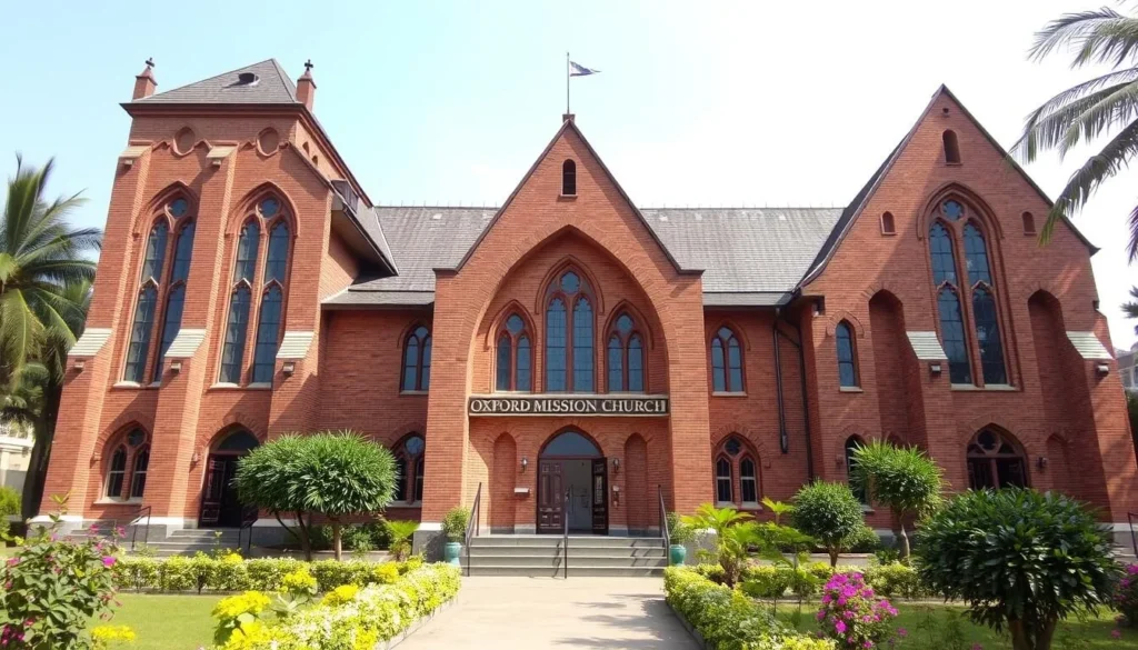Gothic architecture of the Oxford Mission Church in Barisal