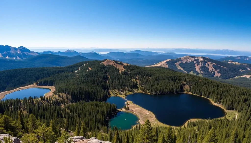 Grand Mesa National Forest lakes and scenic vistas near Powderhorn Mountain