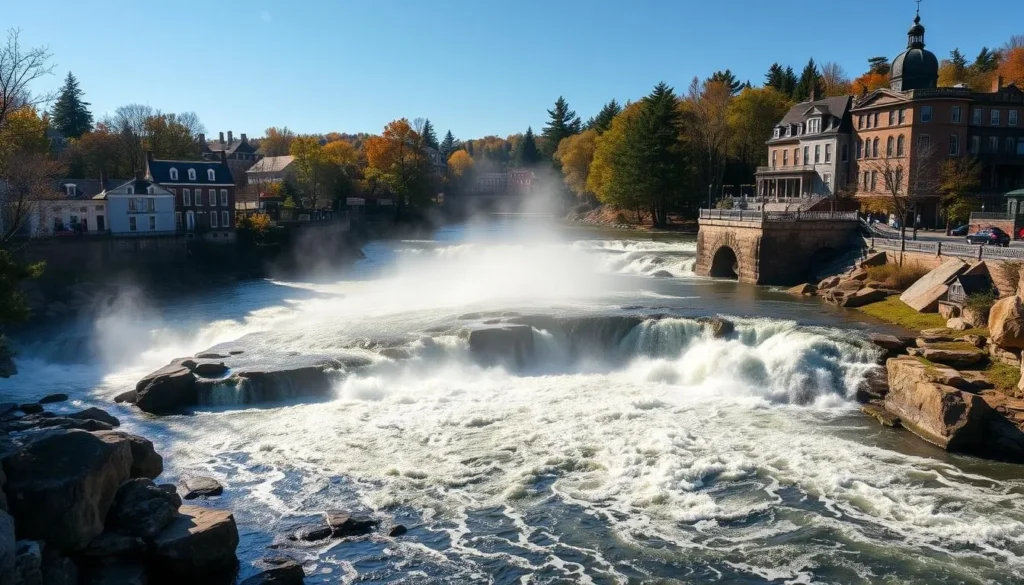 Great Falls on the Androscoggin River between Auburn and Lewiston Great Falls on the Androscoggin River between Auburn and Lewiston