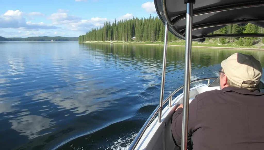 Guided boat tours on Rainy Lake