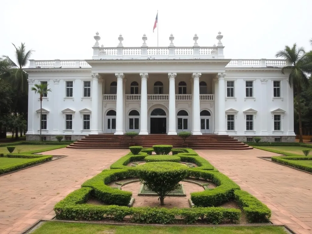 Historic Alexander Castle in Mymensingh with colonial architecture