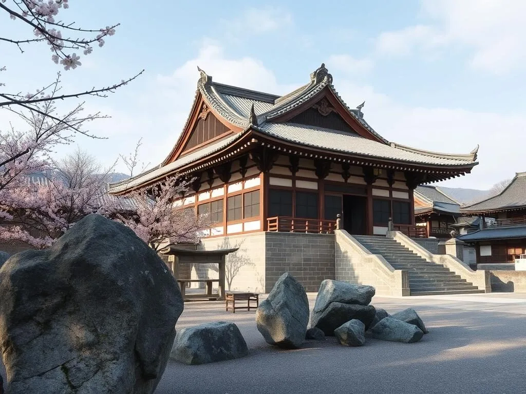 Historic Ishiyama Temple where The Tale of Genji was conceived, Otsu City, Japan