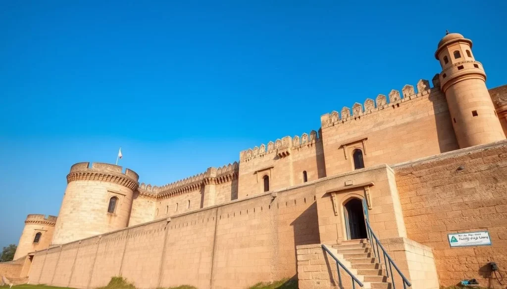 Historic Sialkot Fort with ancient architecture and stone walls