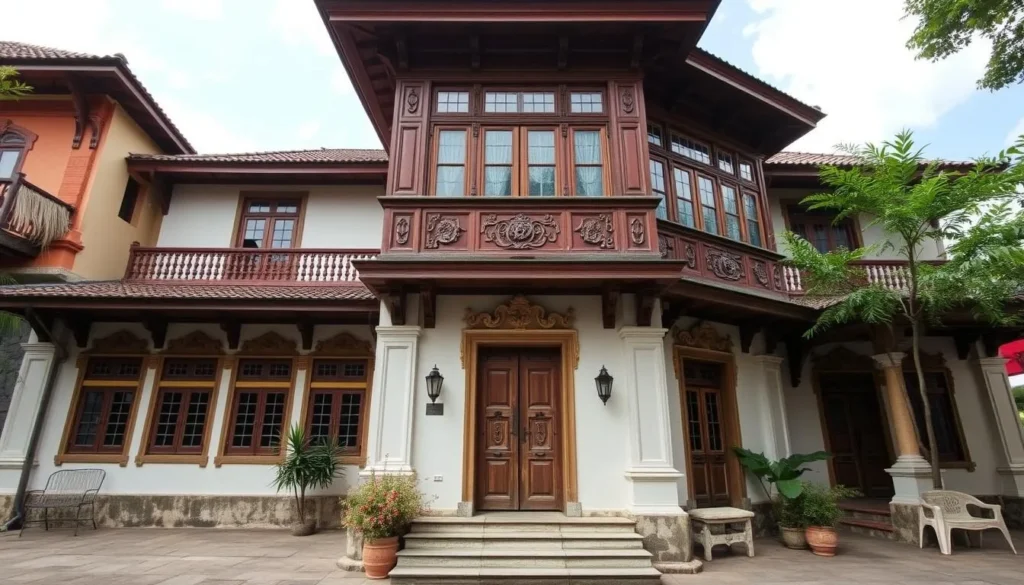 Historic ancestral house in Silay City with Spanish colonial architecture