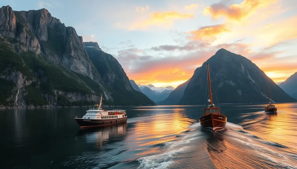 Hjørundfjord cruise in Norway