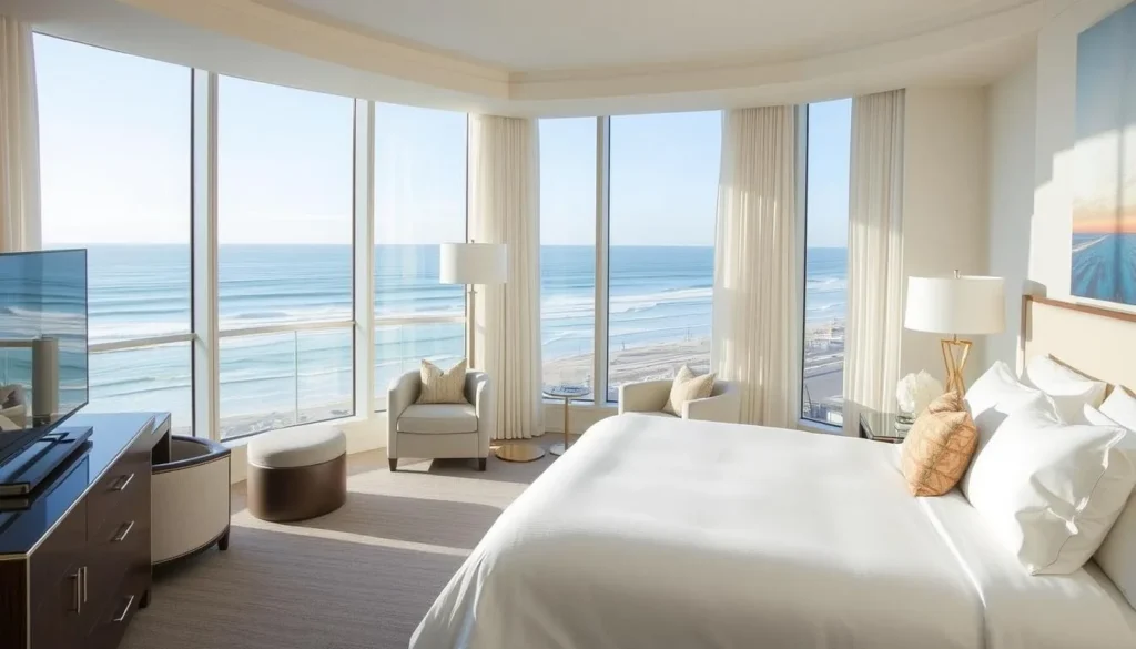 Hotel room with ocean view in Hermosa Beach