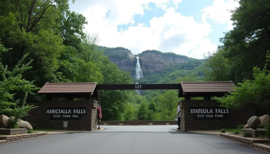 Image of Amicalola Falls State Park's main entrance