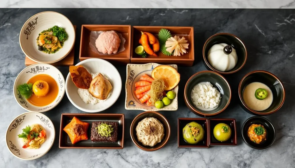 Image of Angelina's 10-course Kaiseki menu
