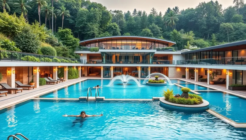 Image of Aqualand Moravia's thermal spa and wellness centre.