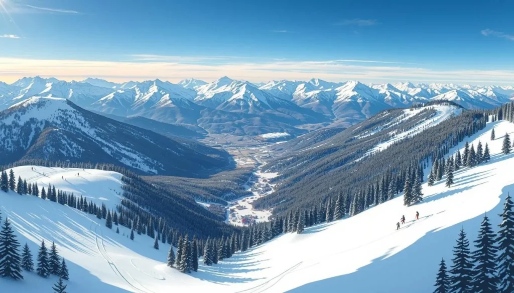 Image of Arapahoe Basin's diverse ski terrain