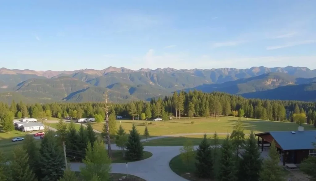 Image of BV Overlook Campground & Lodging with mountain views